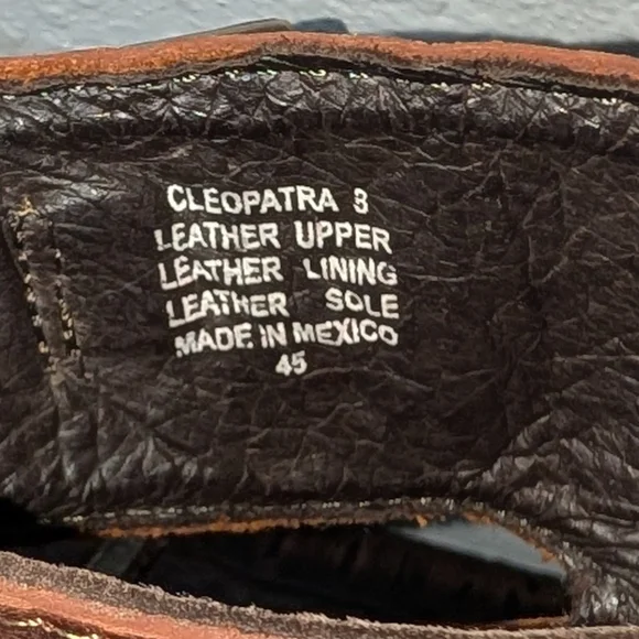 FreeBird CLEOPATRA Distressed Brown Sandals in size 8 - Picture 10 of 16